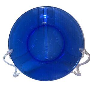 COBALT BLUE Glass Plate 8 inch Diameter